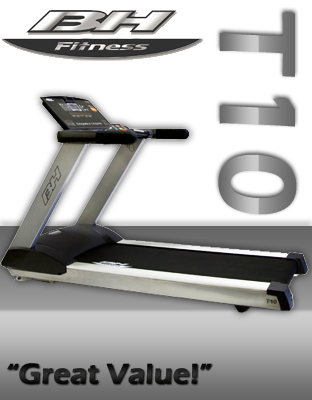 T10 Treadmill. Whisper Quiet 3.5 HP DC Drive Motor